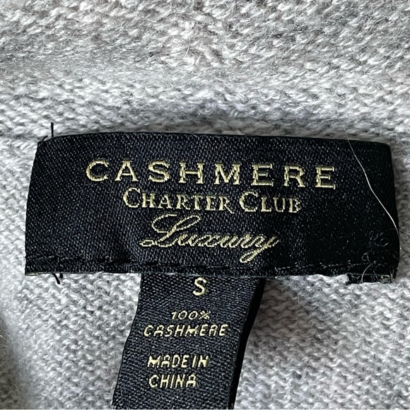 Charter Club 100% cashmere open front cardigan Sweater 35988 - Picture 8 of 16